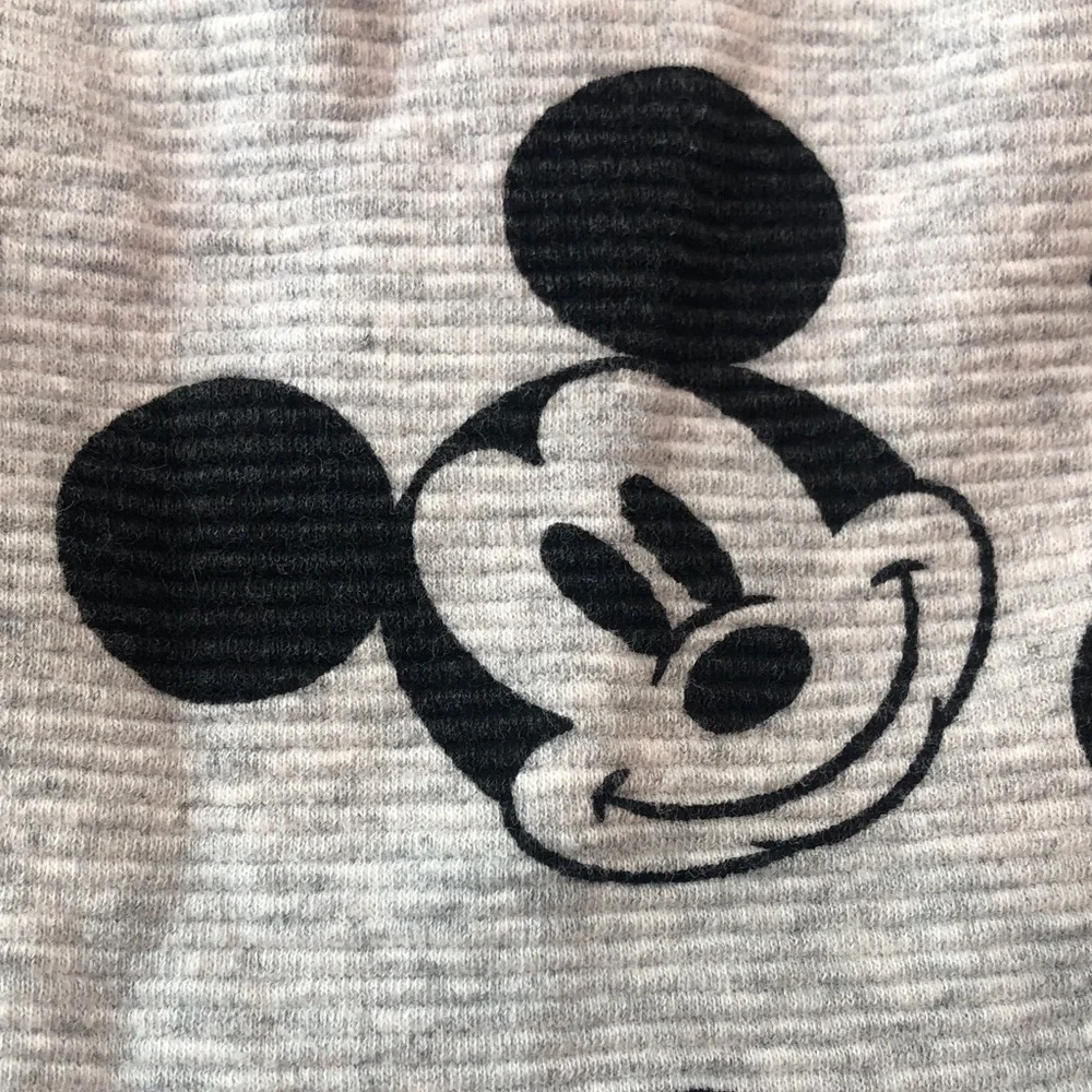 Disney Mickey Mouse Kids Dress Gray Black Red Sleeves Flounce Skirt Girls size 4